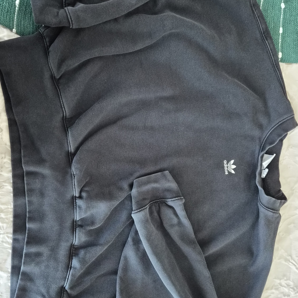 Adidas Oversized Black Charcoal Sweatshirt